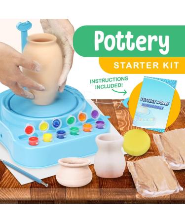 Insnug Kids Pottery Wheel Kit - Complete Arts & Crafts Set for Beginners | Modeling Clay, Sculpting Tools, Paint Kit | Craft Kit for Kids Age 8-12 - Buy Online on GoSupps.com