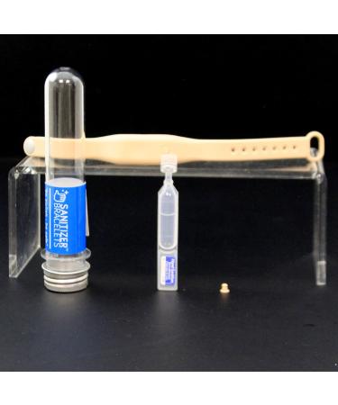 Refillable Youth Silicone Sanitizer Bracelet - Y2020 Nude - Multicolored - 7.0 Inches - Buy Online on GoSupps.com