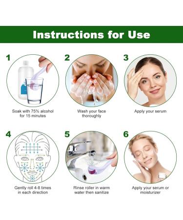 URAQT 0.5mm Titanium Derma Roller for Beard Growth - Stimulate Hair Growth and Anti-Ageing Skin Care - Buy Online on GoSupps.com