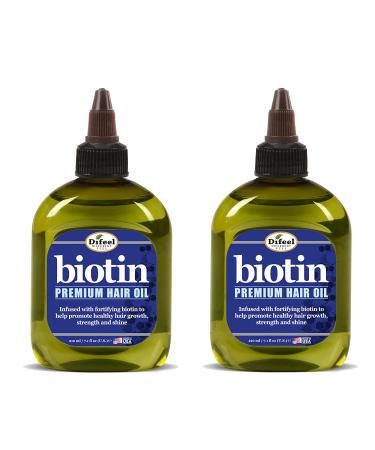 Difeel Premium Biotin Hair Oil 7.1 oz. (Pack of 2)