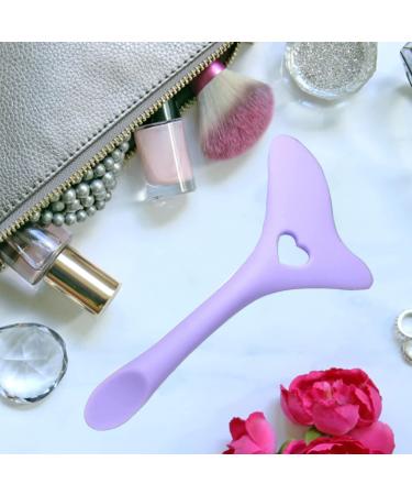 Eyeliner Aid | Silicone Winged Tip Eyeliner Aid | Silicone Eye Liner Aid with Face Cream Scoop for Eyelashes Lipstick Purple - Buy Online on GoSupps.com