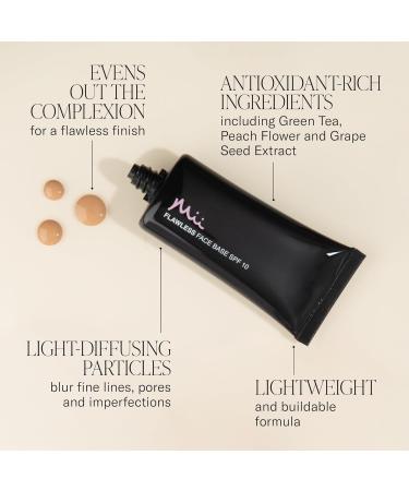 Mii Cosmetics Flawless Face Base Foundation Perfectly Honey 03 30 ml - Buy Online on GoSupps.com