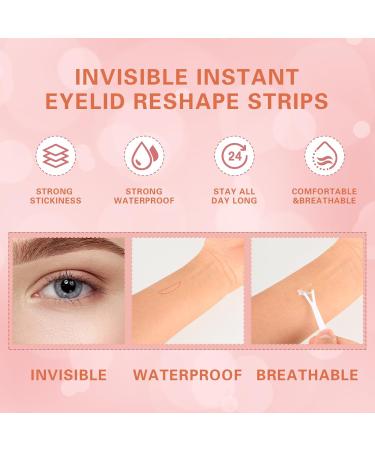 WLLHYF 400Pcs Eyelid Tape Waterproof Invisible Double Eyelid Lifter Strips Self-Adhesive Eye Lift Tape for Droopy Lids Hooded Eyes (4mm 5mm 6mm 7mm) - Buy Online on GoSupps.com