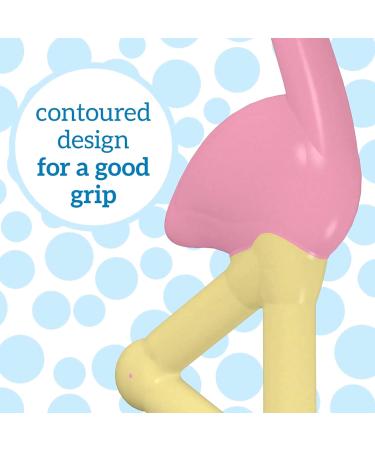 Dr. Brown's Pink Flamingo Toddler Toothbrush - Gentle and Fun Dental Care - Buy Online on GoSupps.com