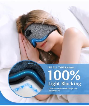 Bluetooth Sleep Headphones & White Noise Sleep Mask | 3D Eye Mask with 38 Soothing Sounds | 16hrs Playtime | Light Blocking | Auto-Off Timer | Best Sleep Accessory - Buy Online on GoSupps.com