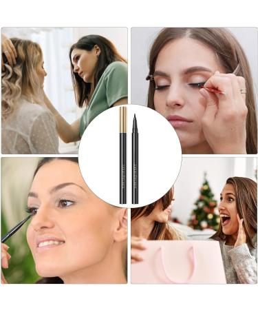 Waterproof Eyeliner Black | Precise Tip Liquid Eyeliner | Quick-Drying Cosmetic Long-Lasting Eyeliner Liquid Liner for Various Eye Makeup - Buy Online on GoSupps.com