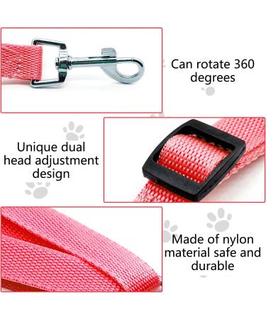 2 Double Dog Lead Adjustable Dog Lead Splitter Nylon Double Dog Lead for Puppy Walks Easy to Use-Dog Leash Coupler Lightweight Soft & Durable-(Red Black.) - Buy Online on GoSupps.com