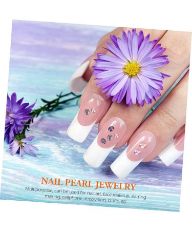 Beatifufu 2 Boxes Nail Pearl Jewelry Nail Accessories Nail Decorations for Nail Art Nail Pearl Decoration Nail Sequins Nail Jewelry Decorative Nail Charms Manicure Pearl Embellishment - Buy Online on GoSupps.com