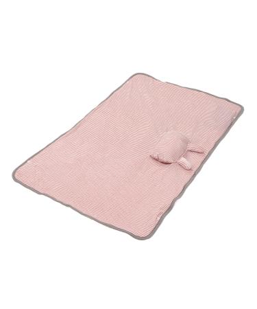 DAUZ Warmer Blanket Wrap Neck Warmer Blanket Shawl Washable Soft Plush (Pink Rabbit)