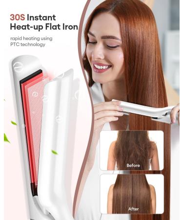 CkeyiN 3-in-1 Interchangeable Curling Wand Set - Ceramic Crimper Straightener & Waver for All Hair Types - PTC Fast Heating - Buy Online on GoSupps.com