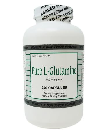 Pure L Glutamine 500 mg 250 caps