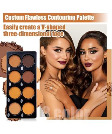 Katiluxiya Matte 8 Color Ttimming Makeup Palette Powder Contour Palette Cosmetics Contour and Highlighting Powder Foundation Palette Contour & Bronzer Light to Medium CrueltyFree 01 Color - Buy Online on GoSupps.com