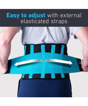 Certified Medical-Grade Lumbar Back Support Belt - Small (Waist 19-24) Blue - Buy Online on GoSupps.com