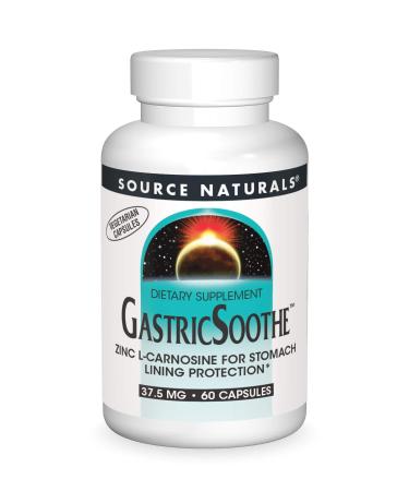 Source Naturals GastricSoothe Zinc L-Carnosine - 60 Veggie Caps 60 Count (Pack of 1) - Buy Online on GoSupps.com