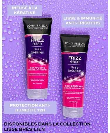 JOHN FRIEDA Frizz Ease Brazilian Smooth Anti-Frizz Immunity Detangling Treatment 250ml - Buy Online on GoSupps.com
