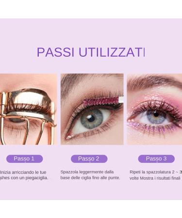 Glitter Mascara | Luminous for Parties Waterproof Eyelash Makeup with Lengthening and Curling Smudge-Proof and Long-Lasting for Women for Weddings Dates Evenings Stage - Buy Online on GoSupps.com