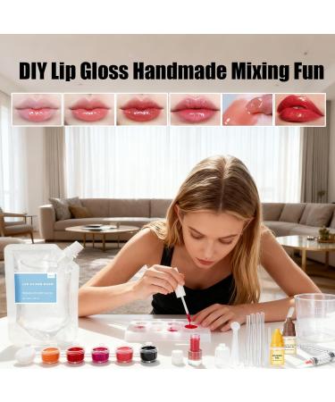 Lip Cream Making Kit Handmade Moisturizing Lip Gloss Set Craft Moisturizing Lip Gloss Set for Women Girls and Teens Gift for Women Girls Teenage Princesses and Amateurs - Buy Online on GoSupps.com