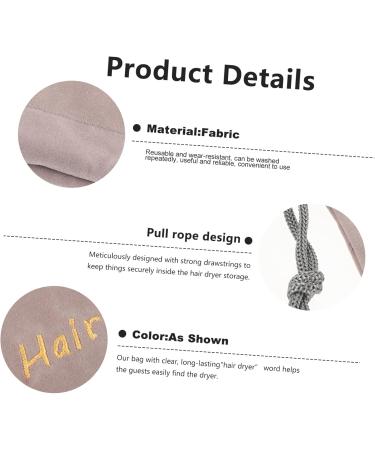 Baluue 2pcs Drawstring Storage Bag Travel Makeup Bag Portable Travel Organizer Bags Hair Dryer Case Cloth - Buy Online on GoSupps.com