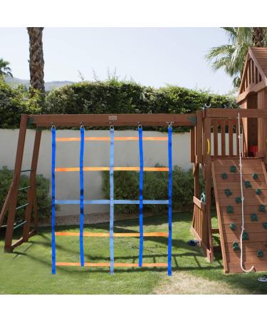 Galagee Climbing Cargo Net for Kids - Indoor/Outdoor Ninja Net Swingset Rope Ladder (96x48) with Carabiners and Bag - Buy Online on GoSupps.com