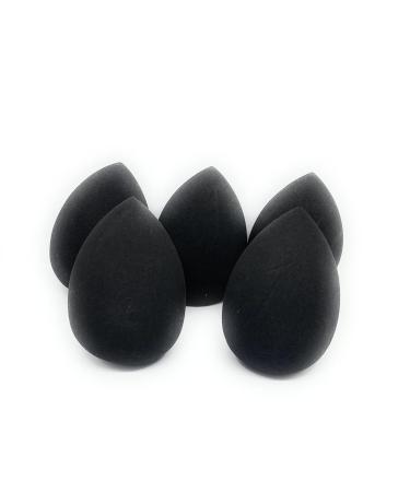 Buy Latex-Free Makeup Blending Sponges Set of 5 - Black Beauty Blenders for Liquid Foundation - International Shipping Available - Buy Online on GoSupps.com