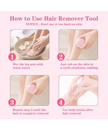 Jkevow Crystal Hair Eraser 2 in 1 Foot File Callus Remover Nano Crystal Hair Remover Stone Nano Crystal Painless Exfoliation Hair Removal Tool for Women & Men - Buy Online on GoSupps.com