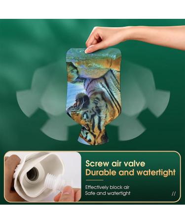Tiger Water Hot Water Bottle with Plush Cover - Ideal Hand Warmer for Adults & Kids - 26.5x15.3cm | Shop Internationally - Buy Online on GoSupps.com