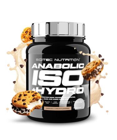 Scitec Nutrition Anabolic Iso+Hydro - Whey Protein Blend - With Creatine Maca & Amino Acids - ZMB6 Complex for Testosterone Maintenance 920g Cookies & Cream