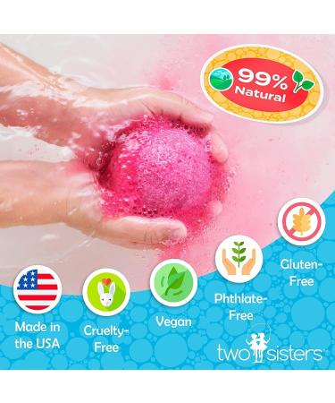 Spooky Kids Bath Bombs with Surprise Squishy Toy | Halloween Bath Bomb Moisturizes Skin | Releases Color, Scent, and Bubbles - Two Sisters Spa - Buy Online on GoSupps.com