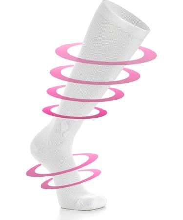 Weekend Peninsula Compression Stockings - 5 Pairs Knee Socks for Travel Sports & Pregnancy - Unisex Medical Support S-M (3 Black + 2 White) - Buy Online on GoSupps.com
