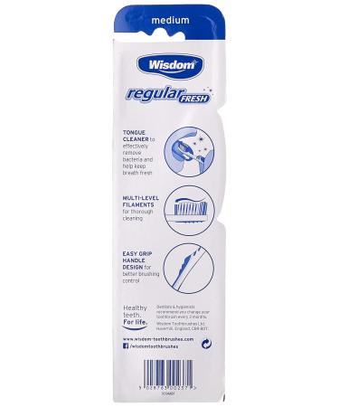 Buy Wisdom Regular Fresh Toothbrush Medium - 2 Pack | International Shipping Available - Buy Online on GoSupps.com