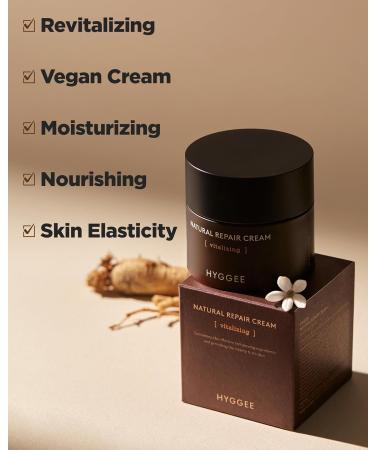 Natural Repair Cream - Vegan Red Ginseng & Peptides Moisturizer for Anti-Aging Firming & Hydration - Nourishing Face Cream for Dry Skin 1.69oz - Worldwide Shipping - Buy Online on GoSupps.com