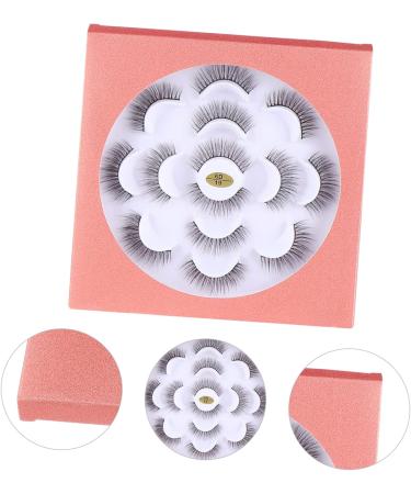 Healeved 7 Pairs Three-dimensional False Eyelashes Curly Eyelashes Fake Lashes Dense Eyelashes Fake Eyelash Eyelashes Extension Stage Eyelash Makeup Eyelashes Natural Eyelashes - Buy Online on GoSupps.com