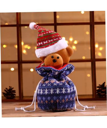 Abaodam Dining Table Decor 1pc Decor Bear Storage Christmas Bag Candy Favors Ornament Hanging Pouches Fabric for Portable 1 count (Pack of 1) As Shown - Buy Online on GoSupps.com
