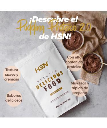  HSN HSN Protein Pudding | Rice Pudding Flavor 500g 13 servings per pack | With whey protein | Very easy to prepare | Low in calories no added sugar | Non-GMO vegan gluten-free - Buy Online on GoSupps.com