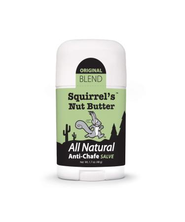Squirrel's Nut Butter All Natural Anti Chafe Salve, Stick Applicator, 1.7 oz 1.7 Ounce (Pack of 1)