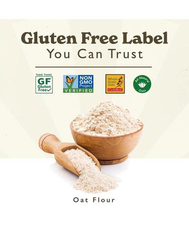 GF Harvest Gluten Free Whole Grain Oat Flour - 64 Ounces (2 Pack) - Buy Online on GoSupps.com