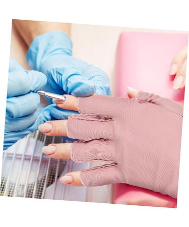CANIGHT 2 Pairs UV Gloves Nail Art Accessory UV Nail Gloves Manicure Gloves Gel Nail Gloves Nail Art Supplies Nail UV Rays Gloves Fingerless Gloves Gloves for Gel Nails - Buy Online on GoSupps.com