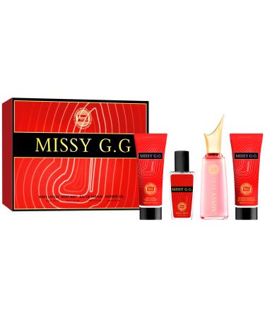 Hybrid & Company Missy Very G.G 4Pcs Gift Set For Women 50ml-Perfume&50ml-Mist&50ml-Bodylotion&50ml-Shower Gel