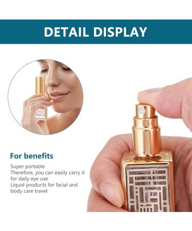 Buy FRCOLOR Terrarium Glass Perfume Bottles - 4 Pack 12ml Refillable Spray Bottles for Travel | Fine Mist Perfume Sprayers - Buy Online on GoSupps.com