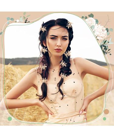 12 Pieces Rose Gold Butterfly Hair Clips - Cute Metallic Hair Barrettes for Women and Girls - Buy Online on GoSupps.com
