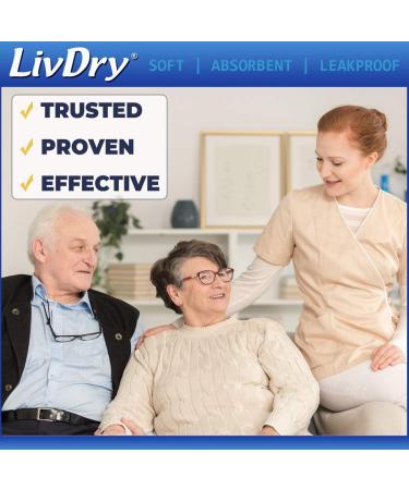 LivDry Incontinence Pad Insert for Men and Women - Hyper 2000 (20 Count) | Extra Absorbency & Odor Control - Buy Online on GoSupps.com