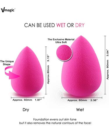 Rose Red Makeup Sponge Blender for Flawless Foundation & Highlighter Application - Buy Online on GoSupps.com
