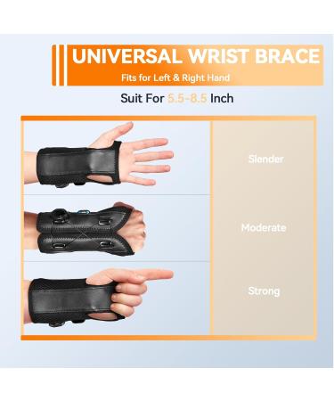 Wrist Brace for Carpal Tunnel Relief - Adjustable Support Splint for Tendonitis Arthritis & Injuries | Left & Right Hand - Buy Online on GoSupps.com