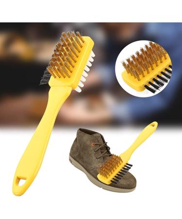 Shoe Brush 3 in 1 Shoe Brush Suede Nubuck Shoes Boot Cleaner Brush Practical Handbag Brushes Rubber Eraser Set Brush Onecolor - Buy Online on GoSupps.com