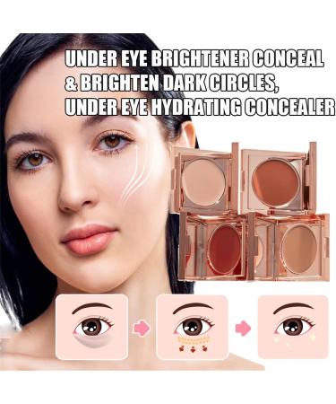 Colored Clay Eye Concealer Color Corrector for Dark Circles with Brush Long Lasting Moisturizing Concealer Hides and Brightens Dark Circles - Buy Online on GoSupps.com