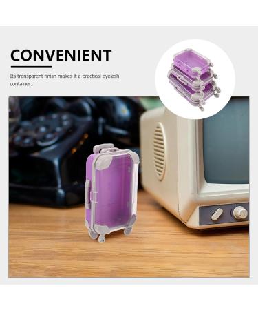 iplusmile Bo te de Rangement pour Faux Cils 3 Pi ces Mini Valises Violettes en Plastique Transparent Organiseur de Maquillage Portable et tui de Voyage Pratique pour Extensions de Cils - Buy Online on GoSupps.com