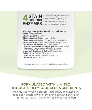 Buy Athletic Sport Active Wear Laundry Detergent - 4x Plant-Based Formula with Enzymes | Fragrance-Free Odor & Stain Remover for Optimal Performance - Buy Online on GoSupps.com