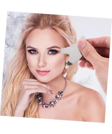 Angoily Stainless Steel Alphabet Eyelash Brush Assistant Curling Eyelash Comb (Silver T) Tools Curly Makeup Utensils - Buy Online on GoSupps.com