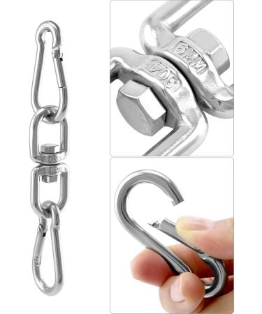 Buy QWORK 4-Stranded Punching Bag Suspension Chain - Durable Stainless Steel 50cm Length 360 Rotation 70kg Capacity - Ideal for Boxing Bags - Buy Online on GoSupps.com