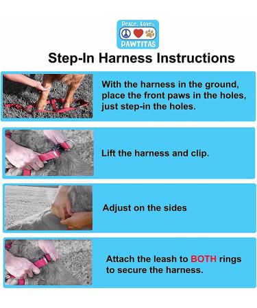Pawtitas Reflective Step in Dog Harness - Control Walking of Your Puppy - Teal - Small/Medium/Large Harness - Buy Online on GoSupps.com